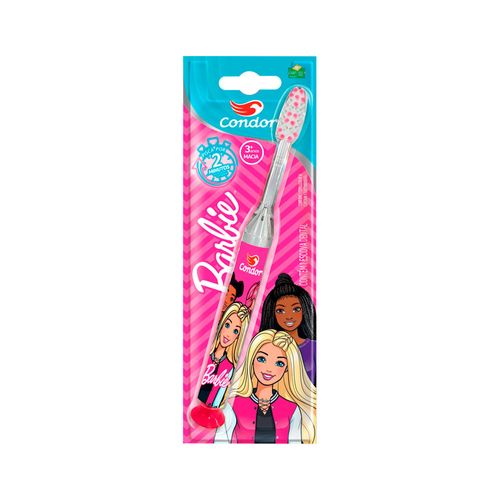 Escova-Dental-Condor-Barbie--3anos-Macia-Com-Luz-De-Led