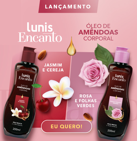 Lançamento óleo corporal lunis encanto - 22/04 a 10/05