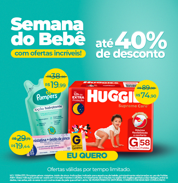 Semana do Bebê 01 - 23/04 até 27/04