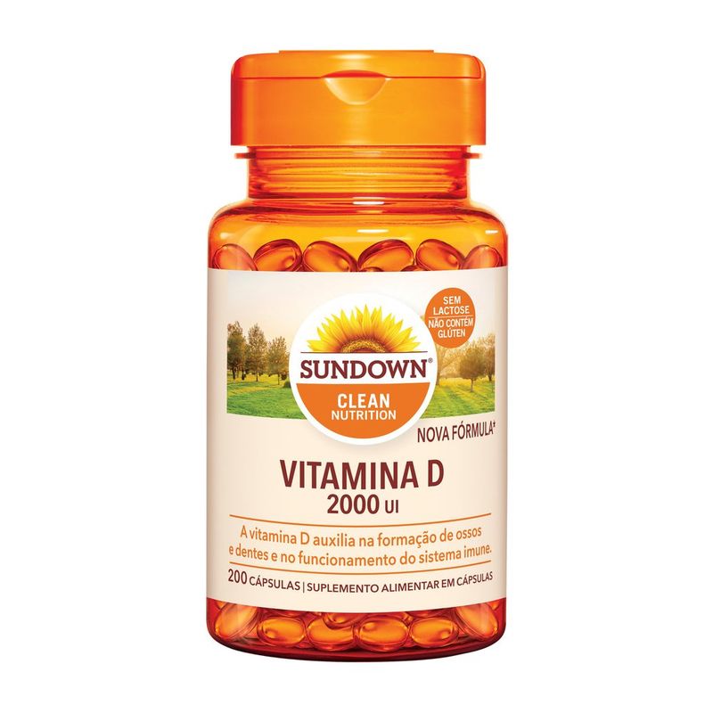 Vitamina D 2000ui Sundown Com 200 Capsulas