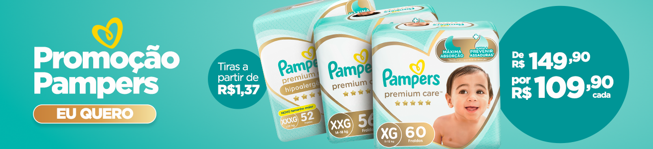 Pampers Premium Care - 29/05 até 08/06