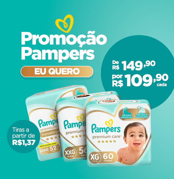 Pampers Premium Care - 29/05 até 08/06