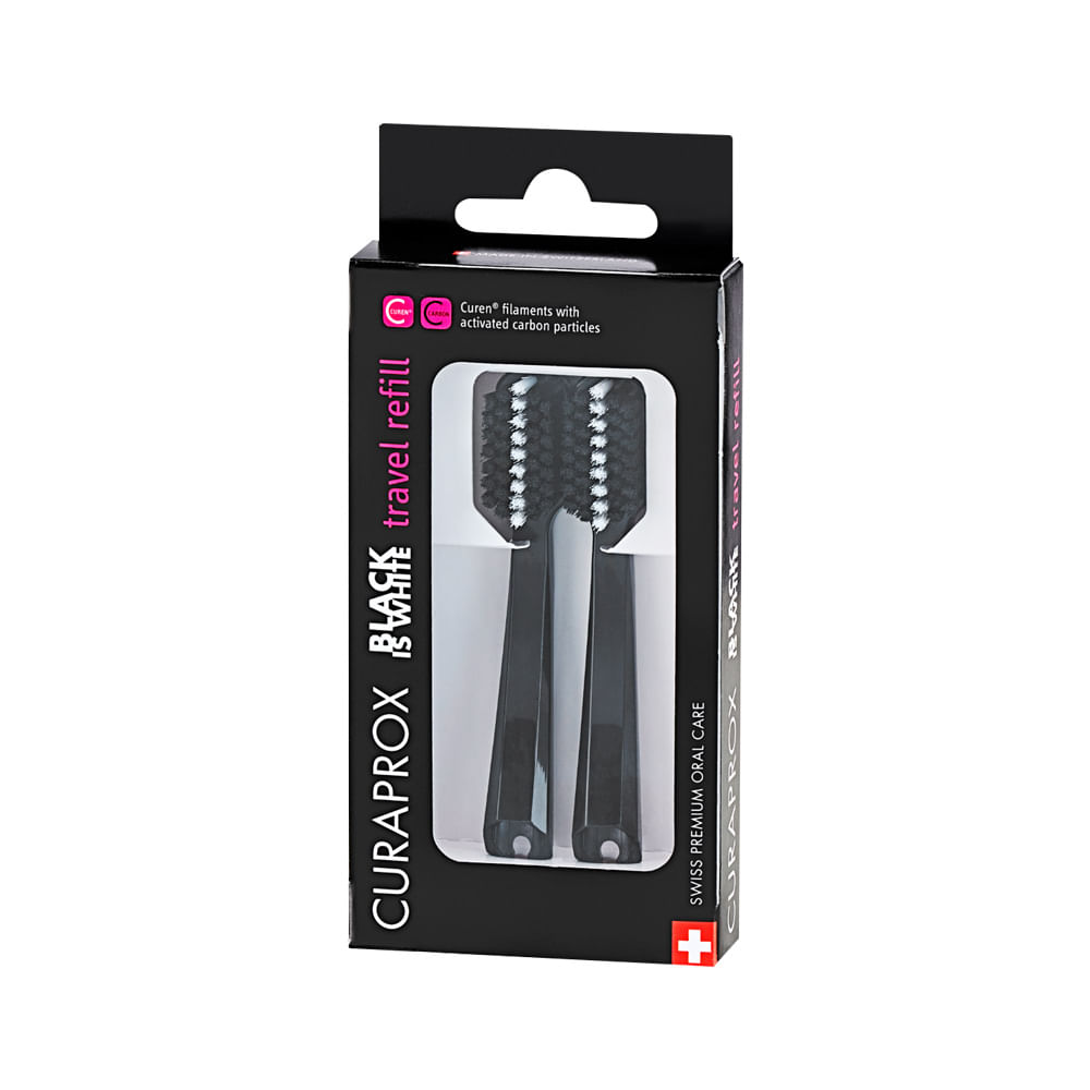 Escova Dental Curaprox Black Is White Com 2 Refil