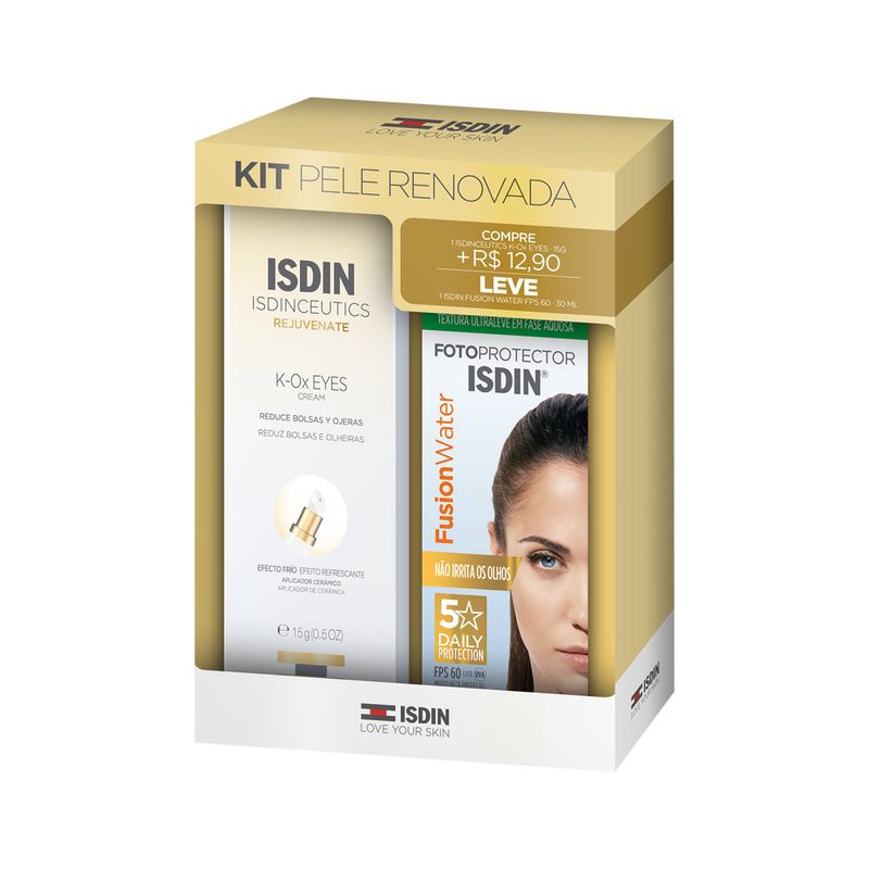 746473-Kit-Isdinceutics-K-ox-Eyes-Cream-15gr-+-Fotoprotetor-Fusion-Water-FPS60-30ml-Promocional