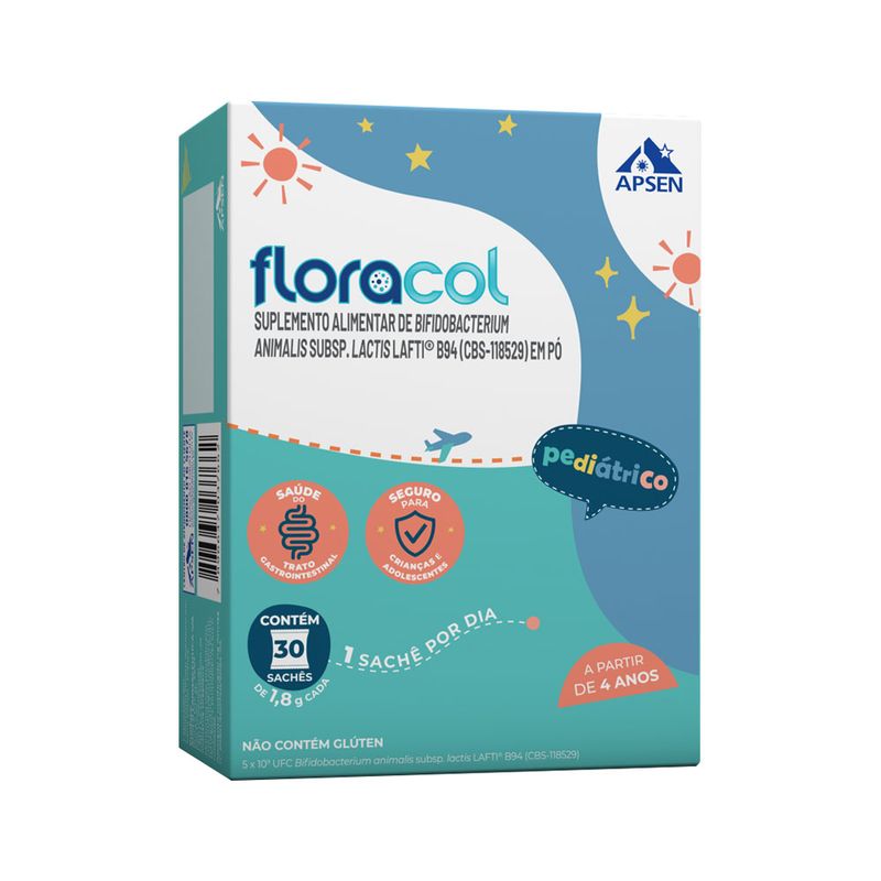 751154A-Floracol-Pediatrico-Com-30-Saches-1,8gr