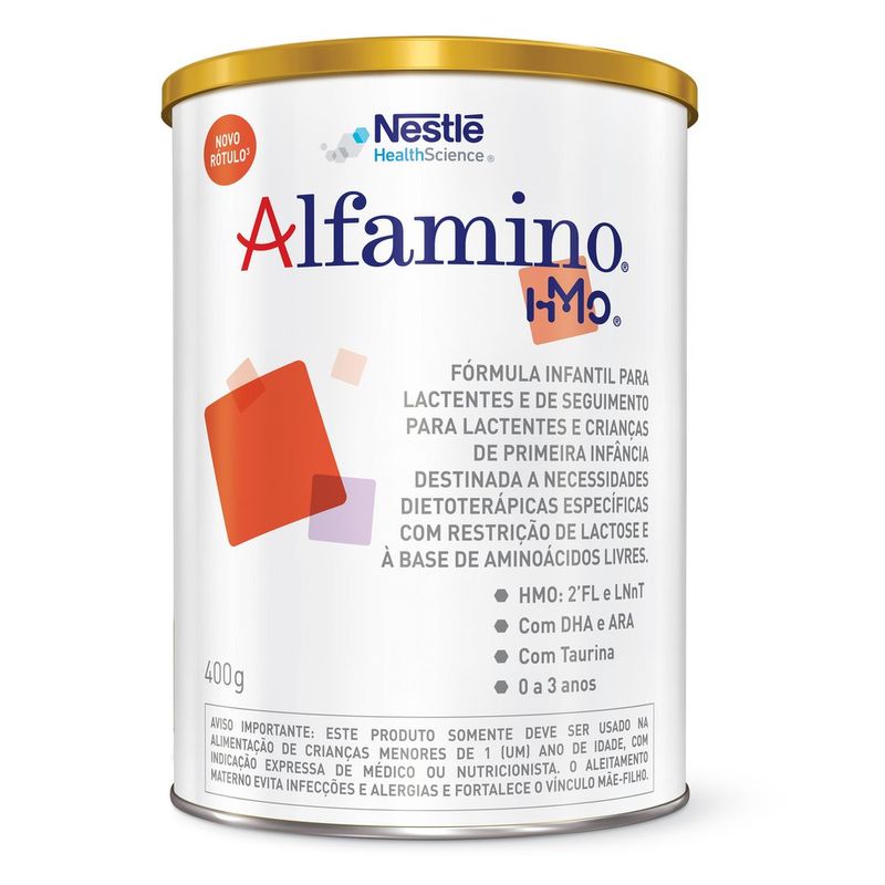 Formula Infantil Alfamino Hmo Sem Lactose 400g