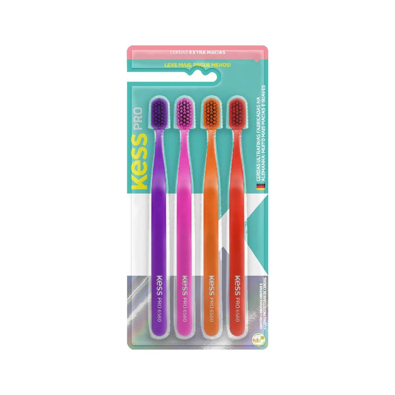 751398-escova-dental-kess-pro-com-4-unidades-cerdas-extra-macias-especial